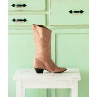 1980S Mod Girl Boots. Size 8 Womens..leather Boots. Knee Length Urban. Designer Tan Retro. Designer. | Etsy (US)