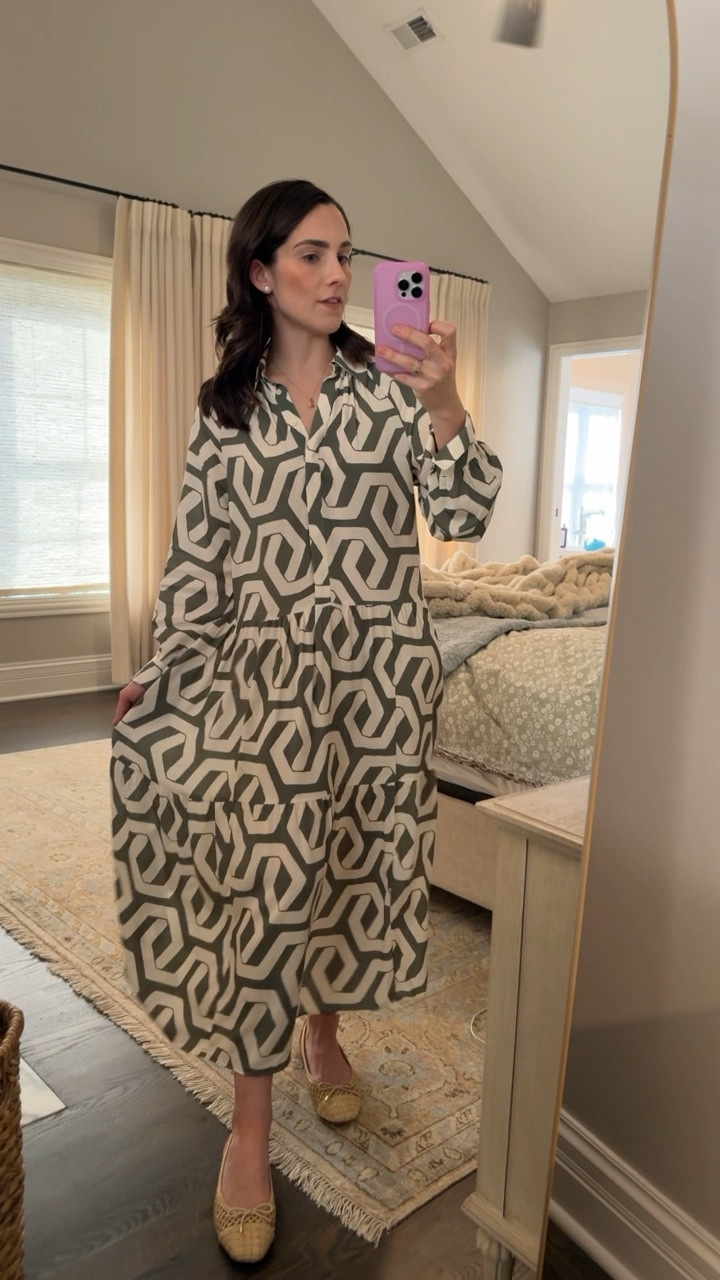 Long sleeve spring maxi dress under $30 that makes for an easy and comfortable outfit! 

Spring dress // summer dress // mom style // comfortable dress // mom life dress // geometric print // drop waist dress // long sleeve maxi dress // shirt dress // H&M find 

#LTKfindsunder50 #LTKSeasonal #LTKstyletip