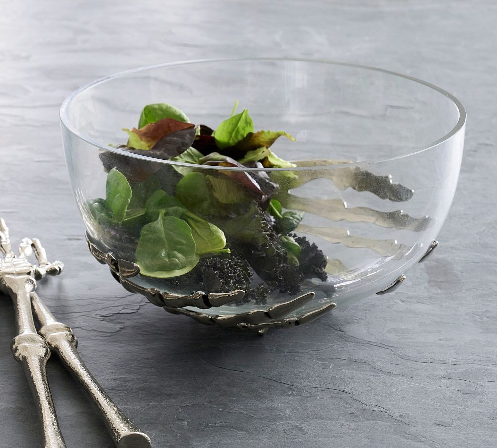 Skeleton Hand Salad Bowl | Pottery Barn (US)