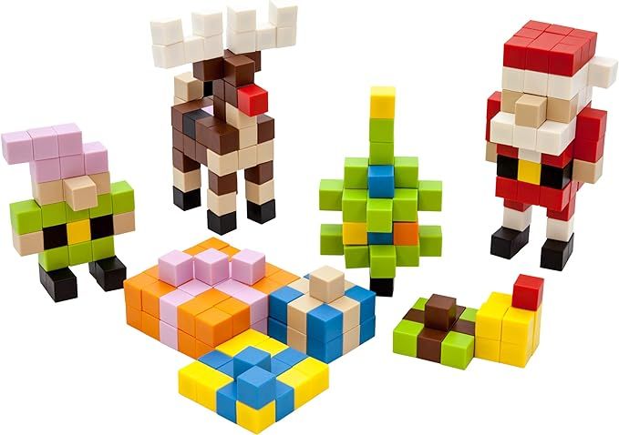 PicassoTiles 0.5” Pixel Magnetic Puzzle Cube 100 Piece Mix & Match Cubes Sensory Toys STEAM Edu... | Amazon (US)