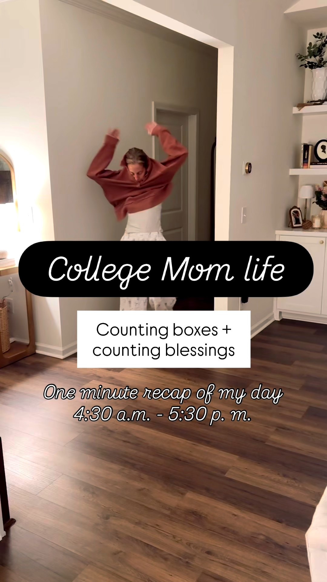 Even with a few extra minutes of sleep (antibiotics don’t always make for the best night’s rest), the day started early in my new Halloween pajamas before heading off to school. I had planned to do classroom observations—my favorite thing—but instead, shipments arrived. Field Day is around the corner, so that meant unpacking crates, lifting boxes, and turning my office into a delivery zone. It felt like a workout, and I was glad for my ponytail!

After school, I changed into my new Target skirt and tank for a treadmill walk, waiting for my husband so we could cook dinner together. It was one of those days that was busy but so good—full of little things that remind me of how meaningful both my work and home life are.

The hardest part? Missing my boys. It’s been two weeks, and this momma heart is counting down the days until I can hug them again, share donuts, laugh until our stomachs hurt, and just soak in family time. That’s all I really wanted for our anniversary—to be together. Praise God, it’s happening soon.

For my fellow empty nesters: This season may look different, but it’s not empty—it’s full of prayers, memories, and new chapters still unfolding. Every reunion is a reminder that our families grow in love, no matter the distance. 