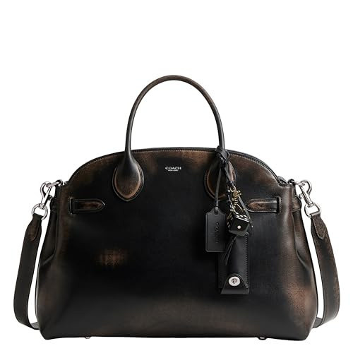 Coach Soft Empire Carryall Bag 40, Loved Leather/Silver/Black Brown | Amazon (US)