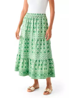 Crown & Ivy™ Women's Pleated Printed Midi Skirt | Belk