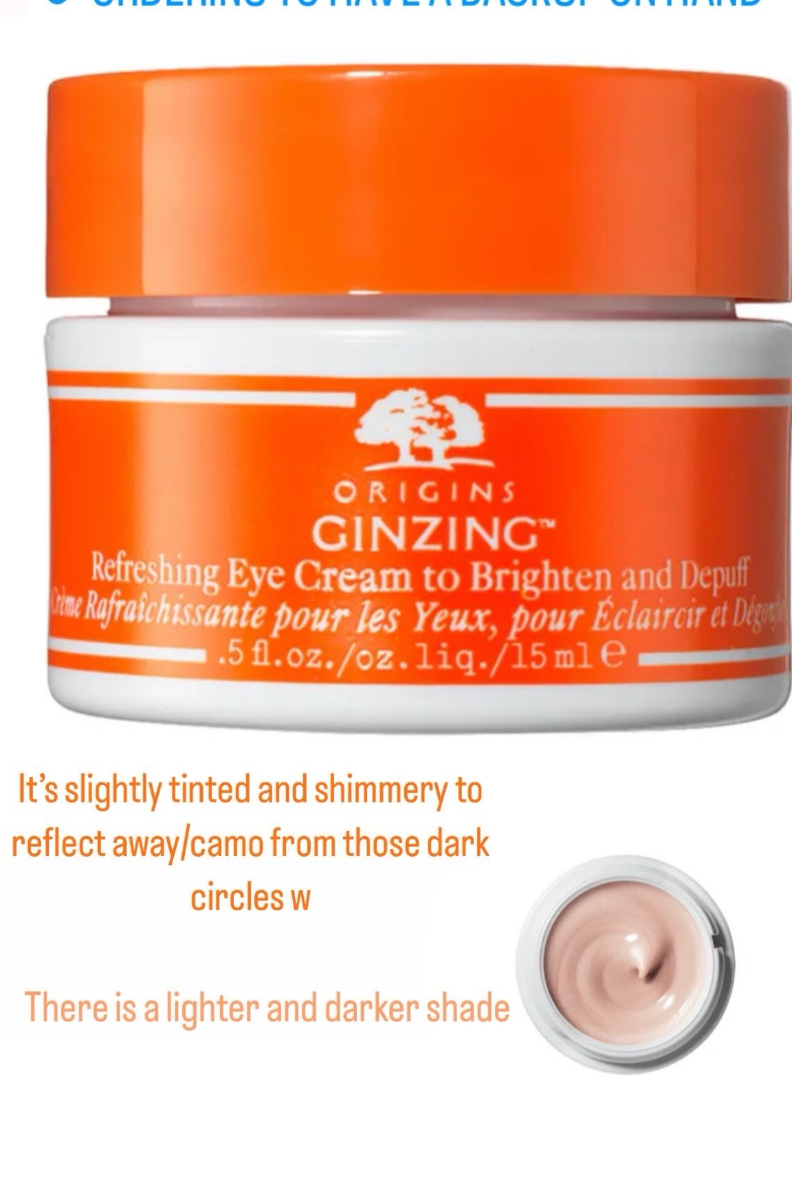 My favorite day time eye cream for under makeup or alone 

#LTKbeauty #LTKsalealert #LTKfindsunder50