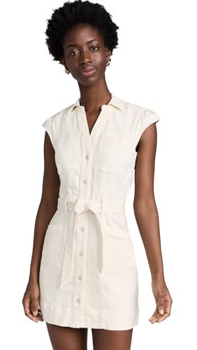 PAIGE Women's Jaxsyn Dress, Quartz Sand, White, Off White, 12 | Amazon (US)