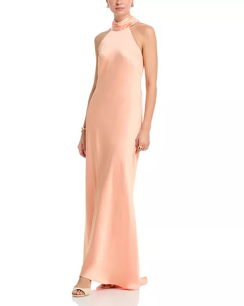 Sleeveless Satin Gown - Exclusive | Bloomingdale's (AU)