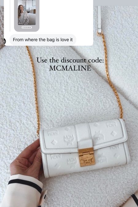 Gorgeous white cross body bag 
Chic and perfect for summer 
Use code: MCMALINE for a discount 


#LTKOver40 #LTKItBag #LTKTravel