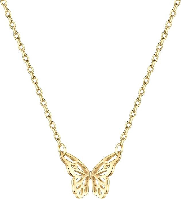 ChicSilver 925 Sterling Silver Cross/Heart/Butterfly/Star/Moon Necklace for Women, Hypoallergenic... | Amazon (US)