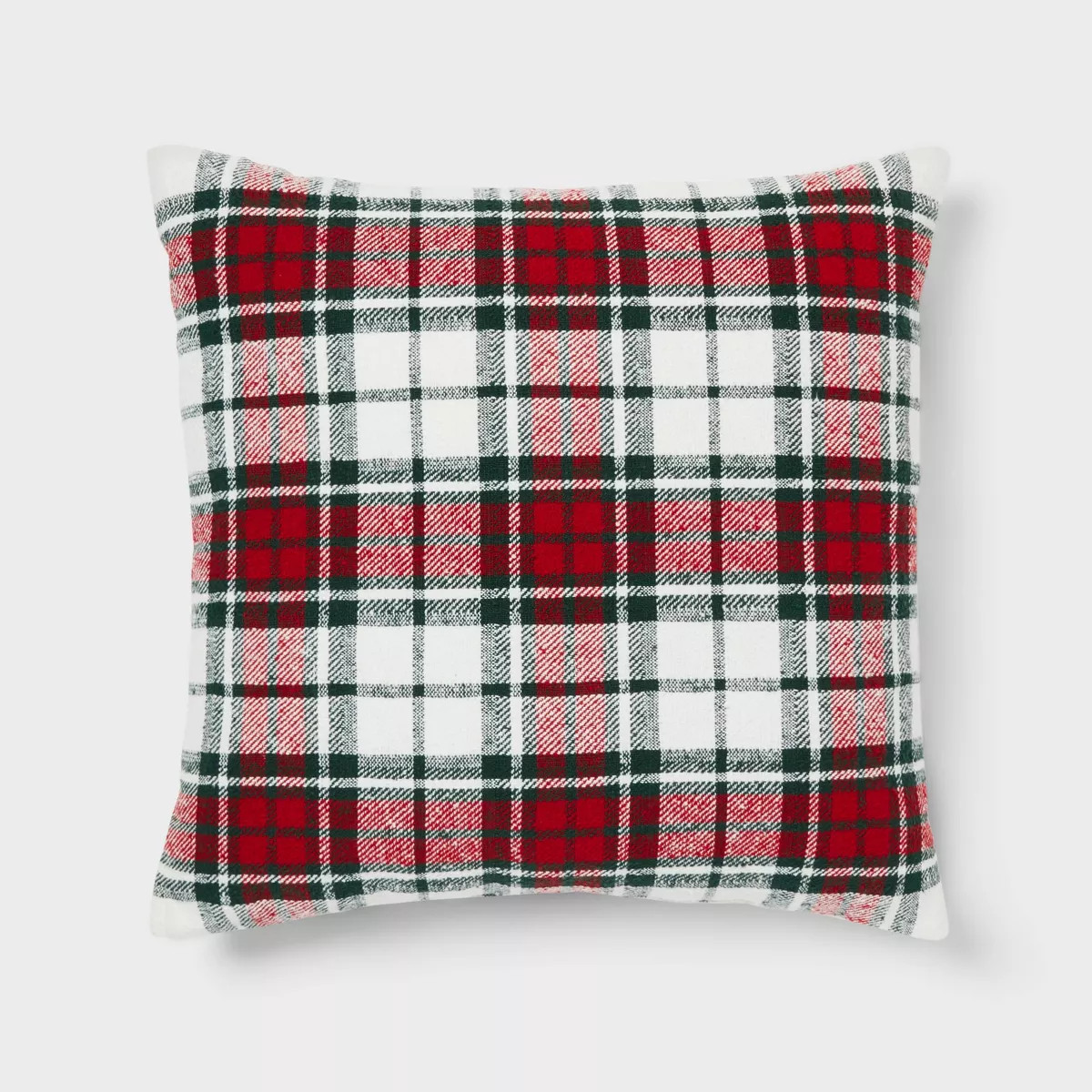 24''x24'' Euro Holiday Decorative Pillow Plaid - Threshold™ | Target