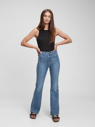 High Rise '70s Flare Jeans | Gap (CA)
