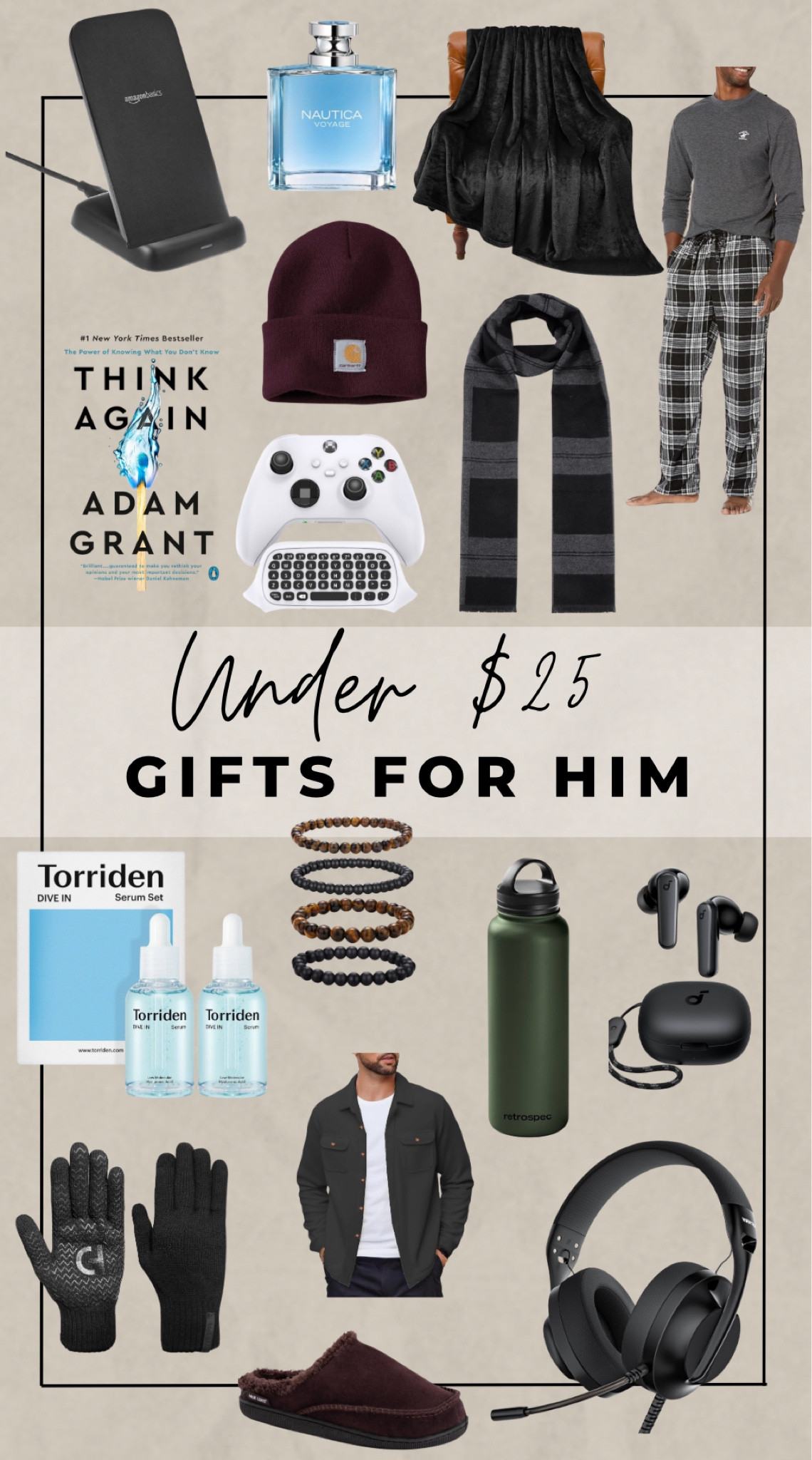 Gifts for him under $25! These affordable men’s gift ideas are perfect for the holiday! 

Christmas gift ideas, Christmas list, gifts for him, gifts for men, gifts for guys, holiday gift guide, under $25, affordable gift ideas

#LTKHoliday #LTKSeasonal #LTKGiftGuide