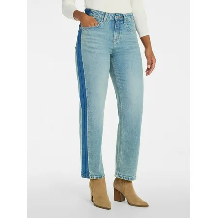 Time and Tru Women's Tuxedo Jeans, 30" Inseam, Sizes 0-20 | Walmart (US)