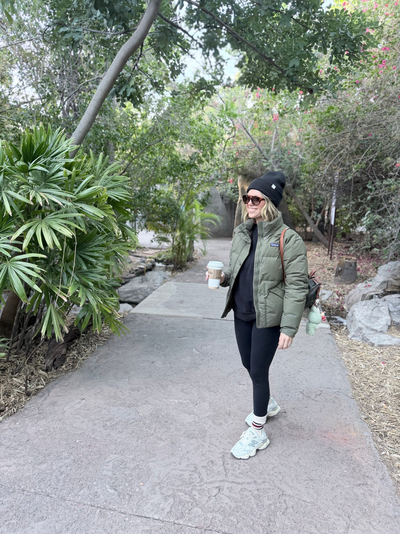 This Arizona girl will gladly take 6 more weeks of winter. 
.
Coat: @patagonia downdrift jacket in basin green, size XS
Sweatshirt: @lunya in black, runs big, wearing size XS and still oversized
Leggins: @lululemon align 25”, size 6
Shoes: @newbalance 9060, sea salt/concrete/silver, tts
Sunnies: @Quince Berlin Polarized Acetate Sunglasses, Color: Ginger Tortoise with Brown Gradient lens
.
| winter coat | casual | athleisure | mom outfit | 

#LTKmomlife #LTKOver40 #LTKPetite