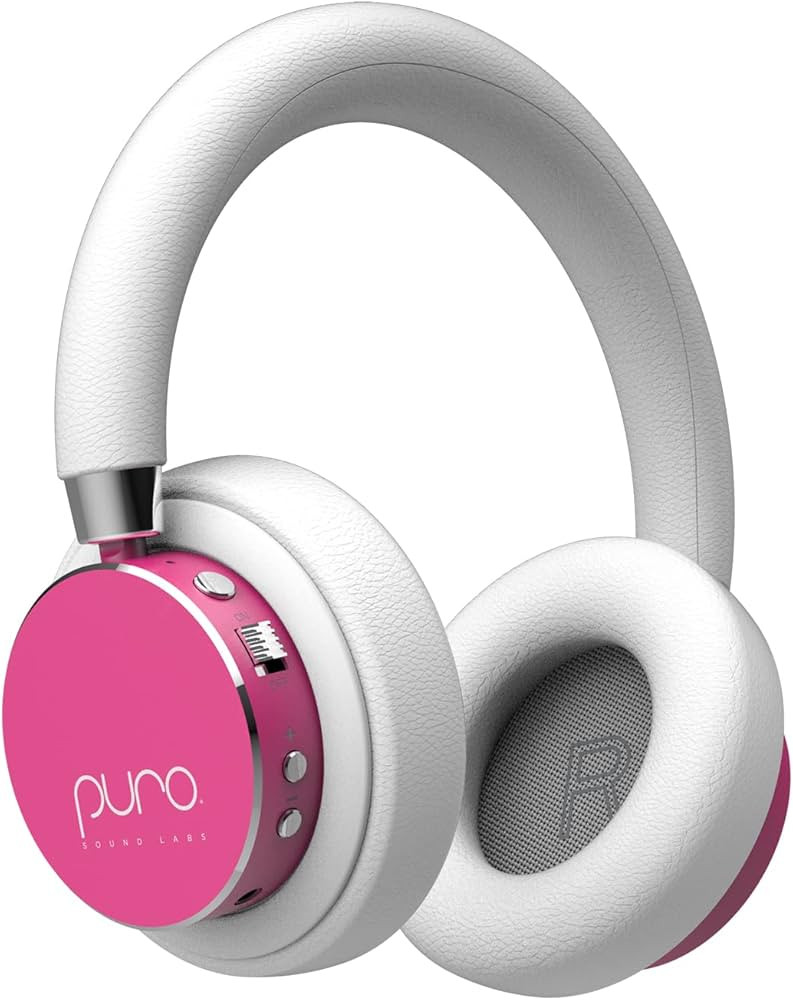 Puro Sound Labs BT2200s Plus Volume Limited Kids’ Bluetooth Headphones (Pink) | Amazon (US)