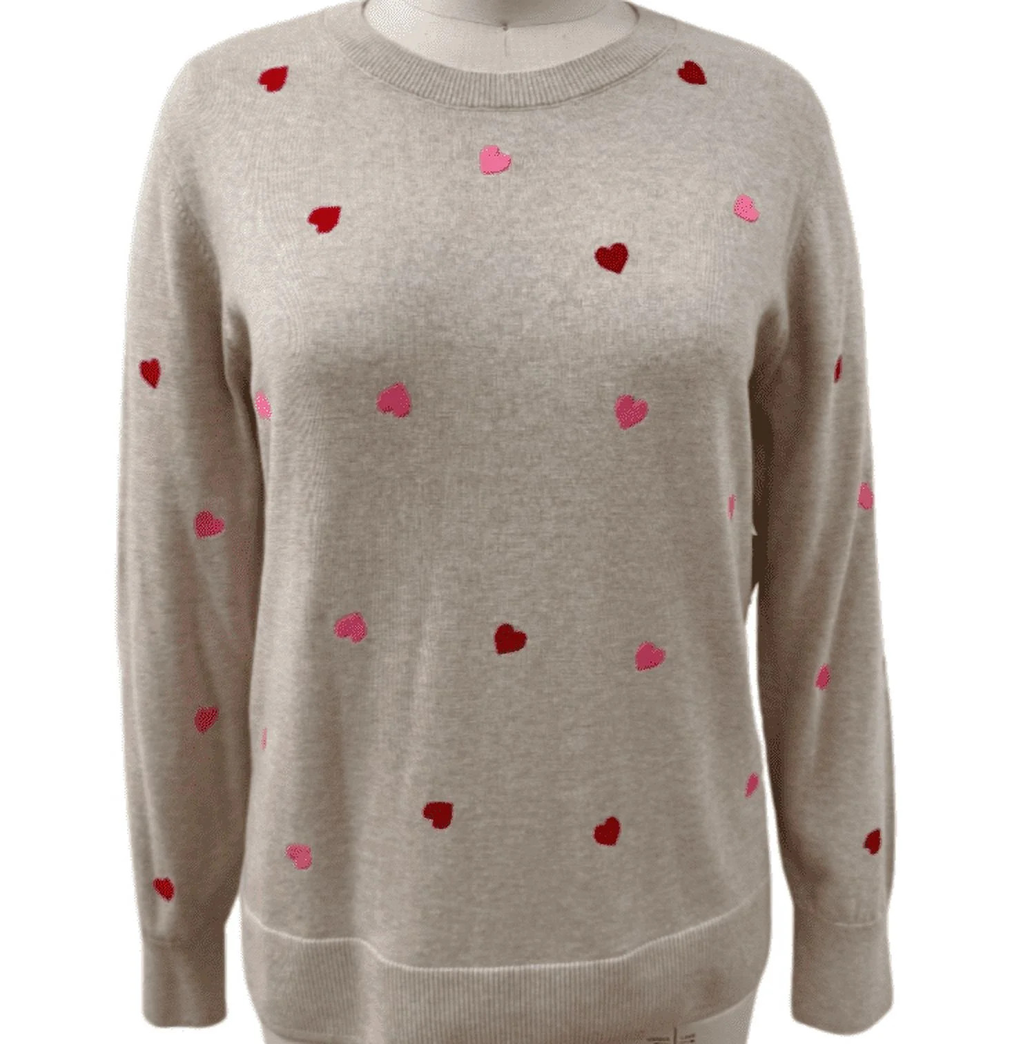 Valentine’s Day Time and Tru Women’s Sweater, Lightweight, Sizes XS-XXXL | Walmart (US)