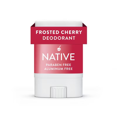 Native Holiday Limited Edition Aluminum-Free Mini Deodorant - Travel Size - Frosted Cherry - 0.35oz | Target