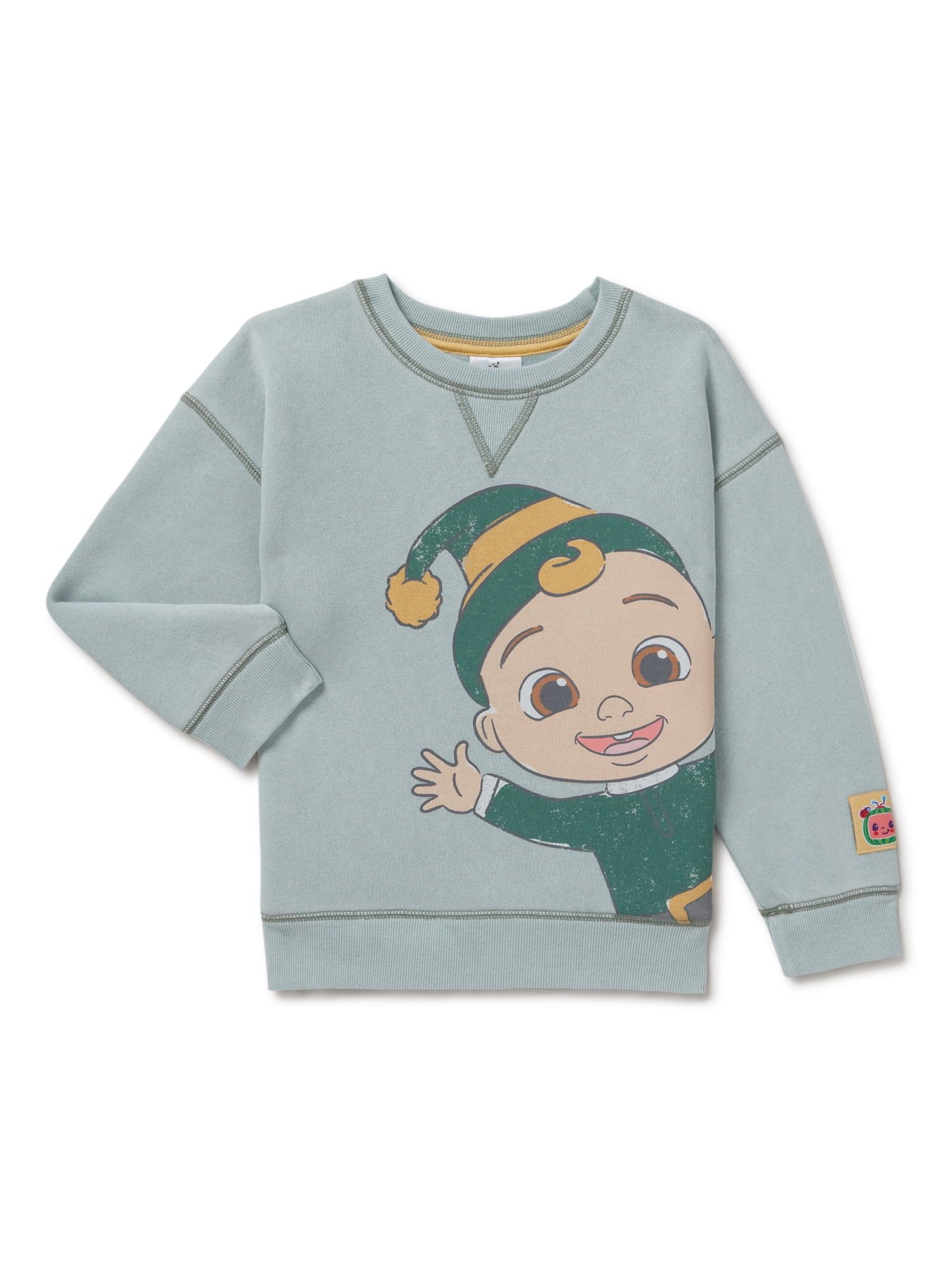 CoComelon Baby and Toddler Girl Holiday Crewneck Sweatshirt, Sizes 12 Months-5T - Walmart.com | Walmart (US)