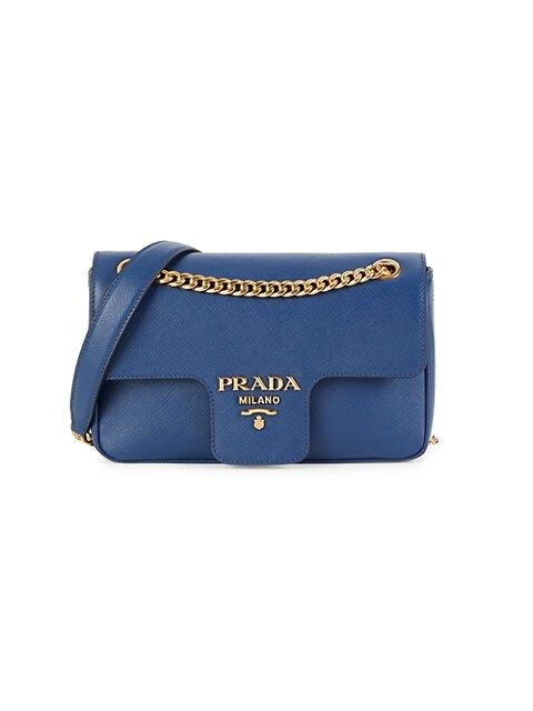 Prada Logo Saffiano Leather Crossbody Bag on SALE | Saks OFF 5TH | Saks Fifth Avenue OFF 5TH