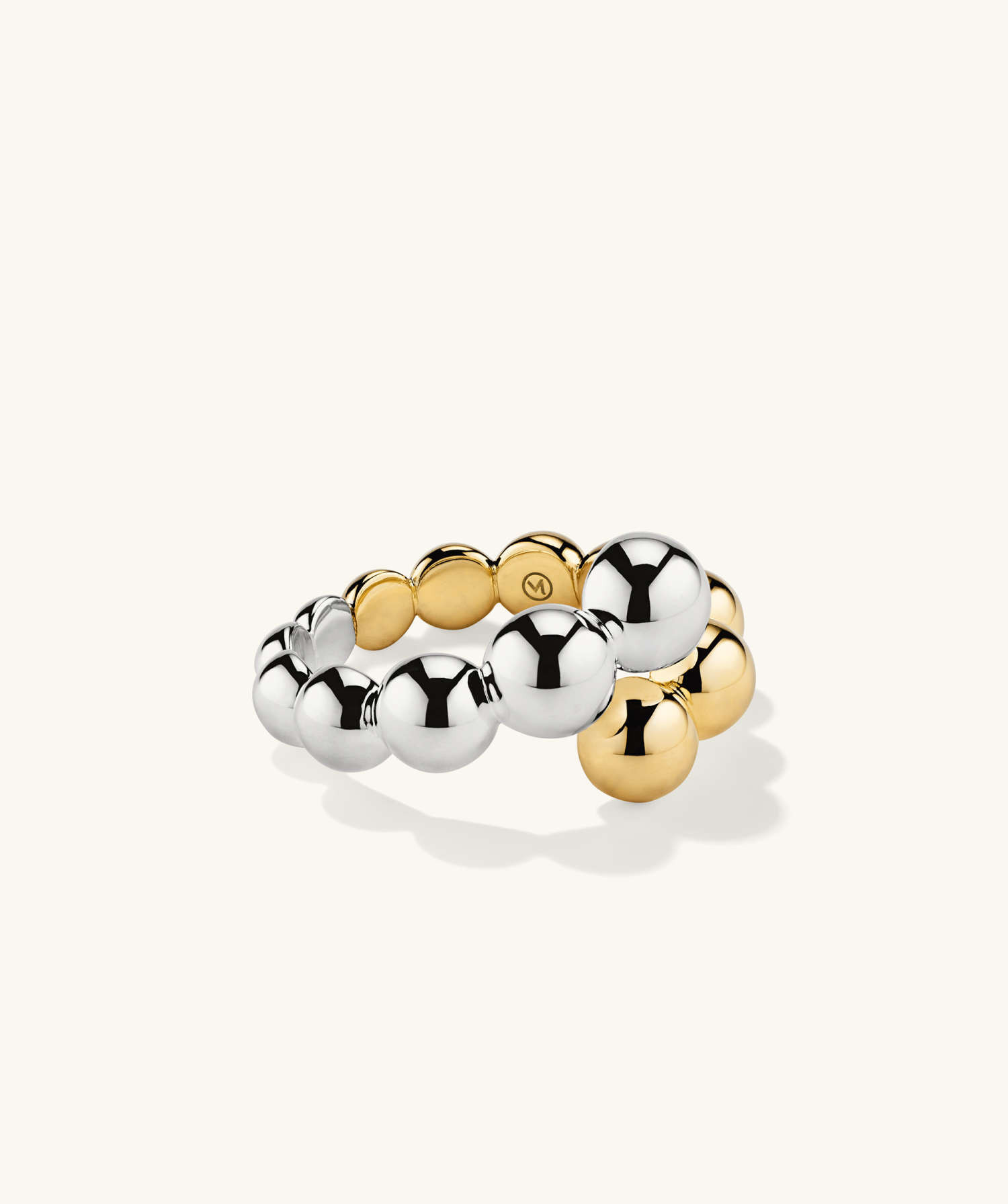 Bubble Sphere Mixed Bypass Ring | Mejuri (Global)