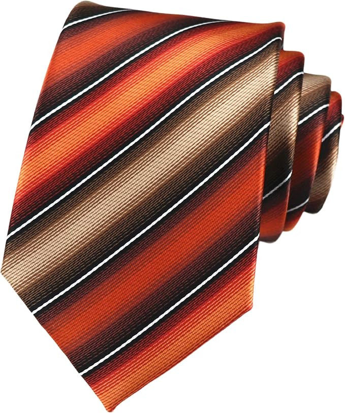 Secdtie Men's Classic Stripe Jacquard Woven Silk Tie Formal Party Suit Necktie | Amazon (US)