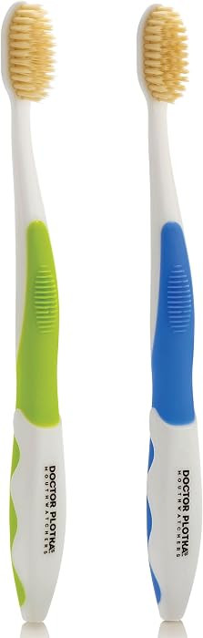 MOUTHWATCHERS Soft Flossing Manual Toothbrush, Adults, Pack of 2, Assorted | Amazon (US)