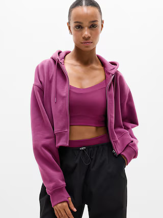 Forever Fleece Crop Full Zip | Athleta