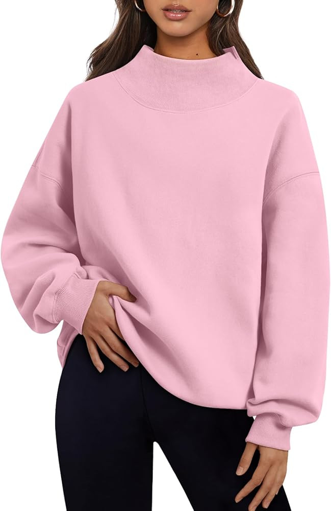 Trendy Queen Womens Oversized Sweatshirts Turtleneck Pullover Long Sleeve Hoodies Tops Fall Fashi... | Amazon (US)