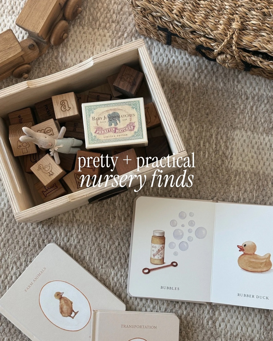 Pretty & practical nursery finds 🤍
Thoughtful pieces that are both beautiful and functional make all the difference in a nursery. From teddy bears and woven baskets to storage bins with labels, a rocking horse, wooden alphabet blocks, a wooden train, and books that teach foundational vocabulary—these are the kinds of finds that grow with your child while keeping the space calm and timeless.

Pretty and practical nursery, nursery storage bins and labels, teddy bears, nursery basket, rocking horse, foundational vocabulary books, wooden alphabet blocks, wooden train set, timeless nursery decor, neutral nursery finds, functional nursery essentials

#LTKHome #LTKBaby #LTKKids