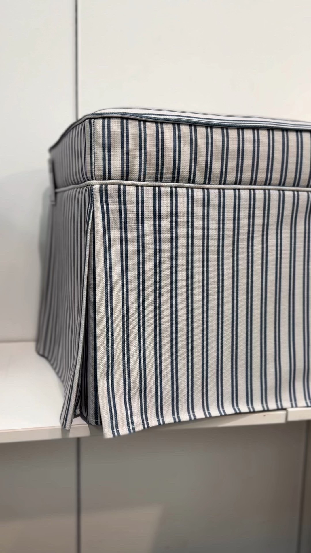 Beautiful striped skirted ottoman under $60!
Ottoman. Ottoman Cube. Skirted Ottoman. Blue Stripe. Living Room. Reading Nook. Sitting Area. Bedroom. Blue & White. Lavender Rose Home. Timeless Classic Home.

#LTKWatchNow #LTKHome #LTKSaleAlert
