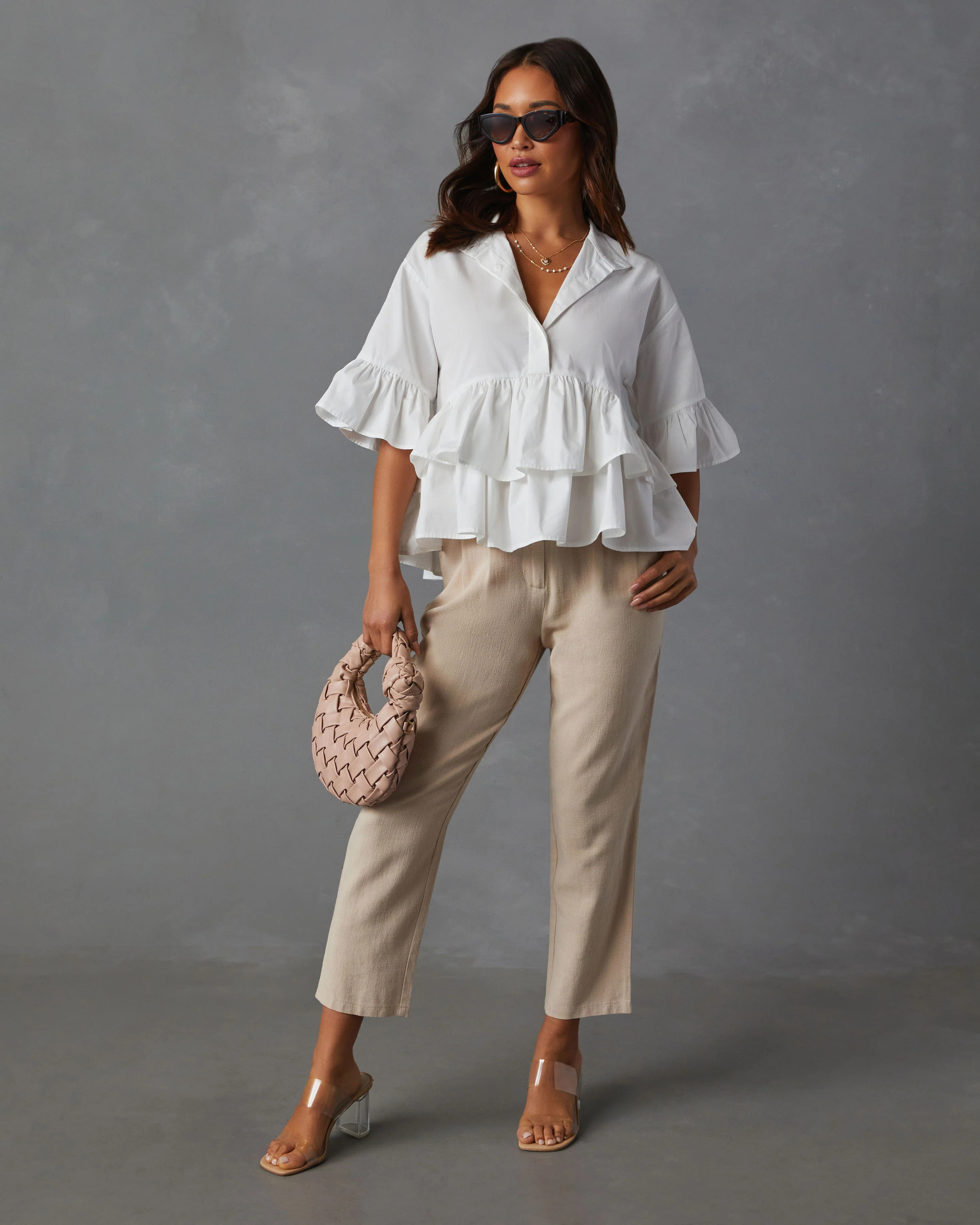 Lynne Tiered Short Sleeve Top | VICI