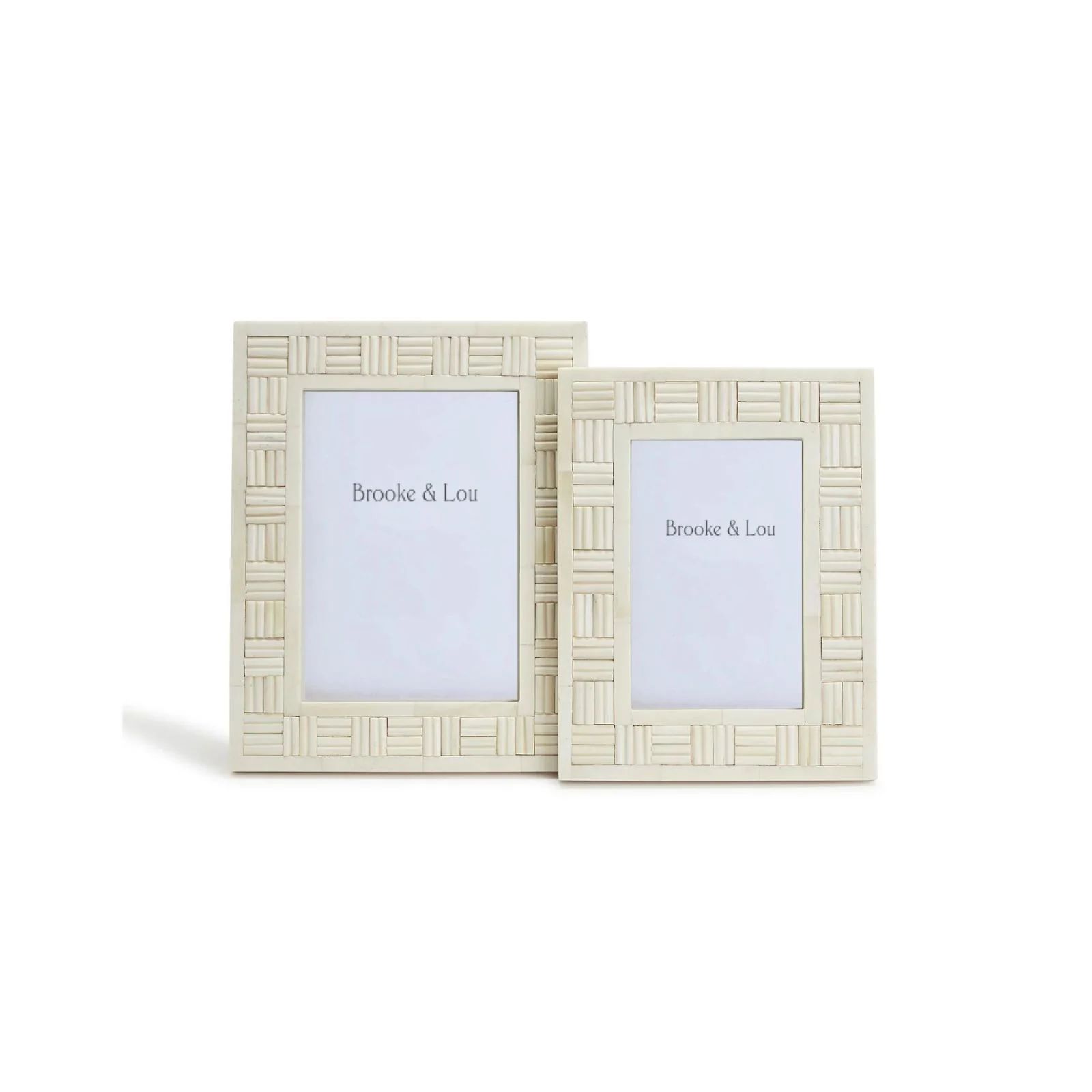 Woven Bone Picture Frame Set | Brooke and Lou