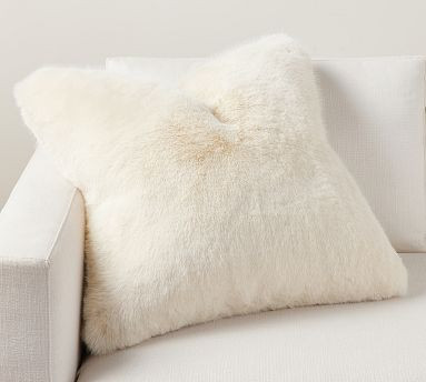 Faux Fur Mink Pillow Cover | Pottery Barn (US)