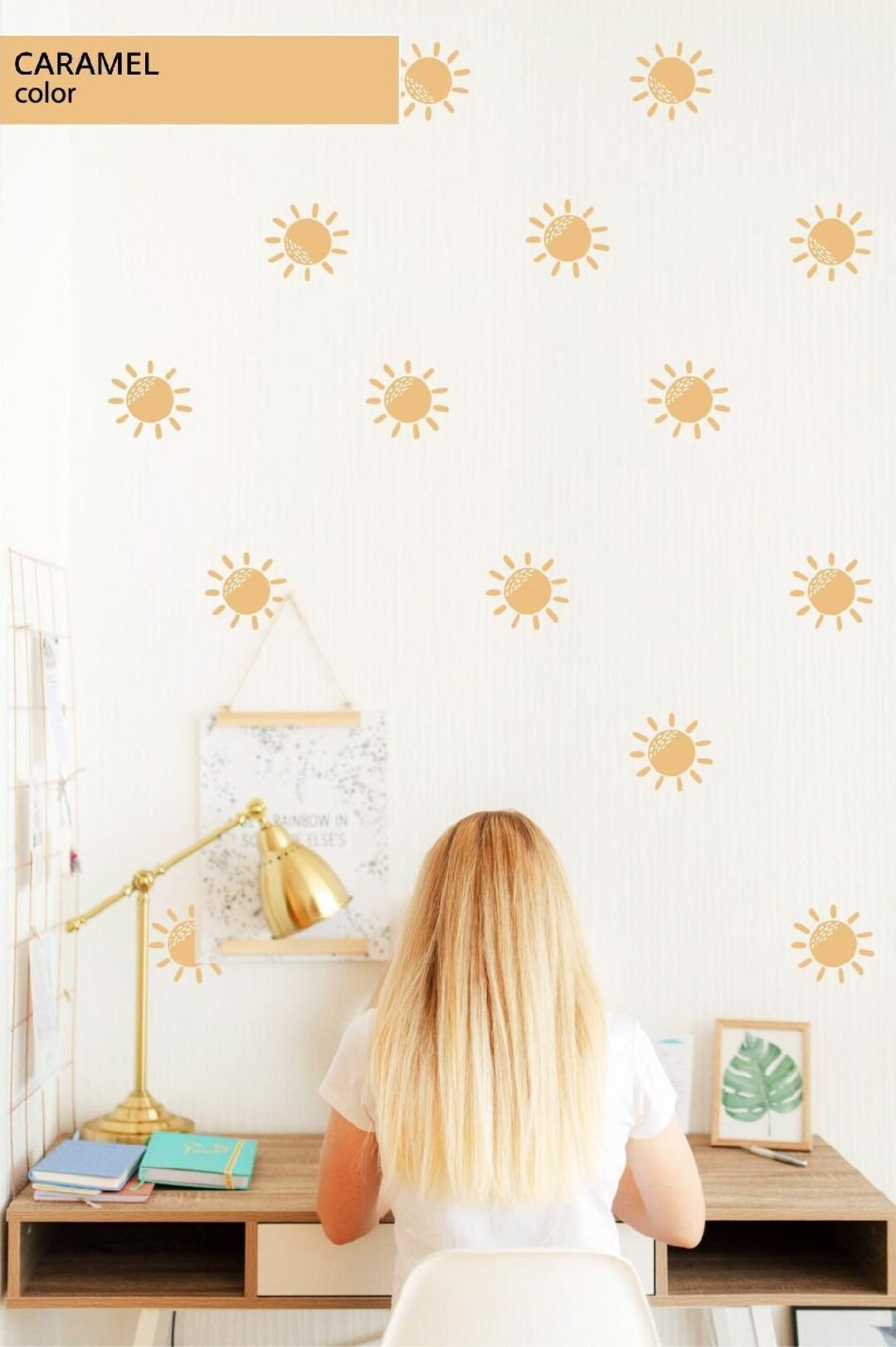 Sun Wall Decal Boho Decor Sticker, LF133 | Etsy (US)