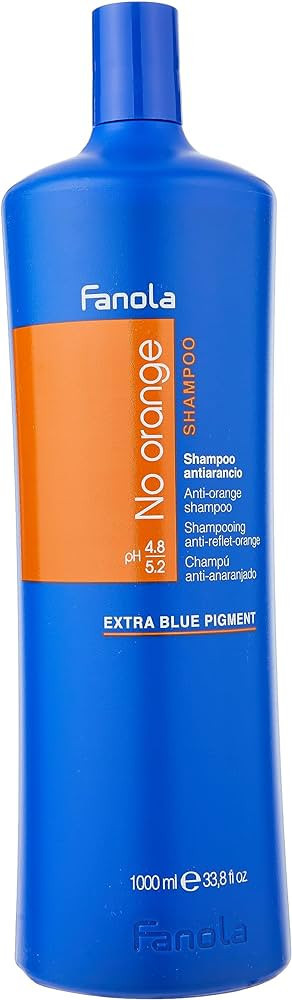 Fanola No Orange Shampoo With Blue Pigments To Eliminate Unwanted Orange Brassy Tones In Lightene... | Amazon (US)