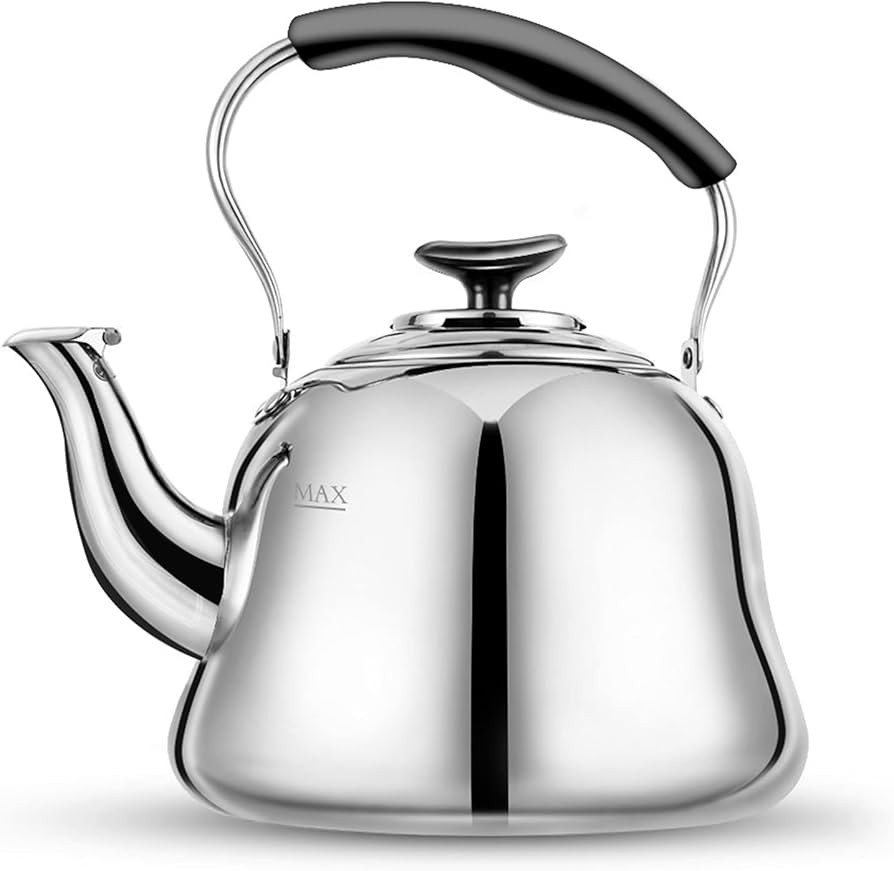 Tea Kettle Stovetop Whistling Teakettle ClassicTeapot Stainless Steel Tea Pots for Stove Top with... | Amazon (US)