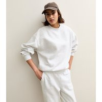 Women's Grey Relaxed Fit Crew Neck Sweatshirt New Look | New Look (UK)