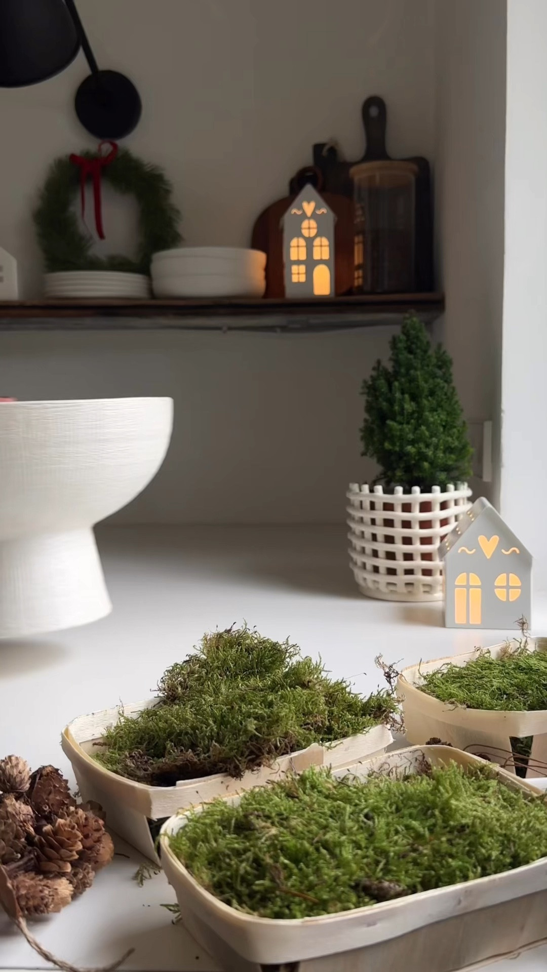 Kein klassischer Adventskranz, aber ich hatte Lust auf eine große Schale mit vielen Kerzen (auch wenn sie im Video ein bisschen schief sind 🫣) und viel Grün - einfach simple und elegant. 🕯️🌿 #christmas #weihnachtsdeko 

#LTKwinter #LTKhome #LTKdeutschland