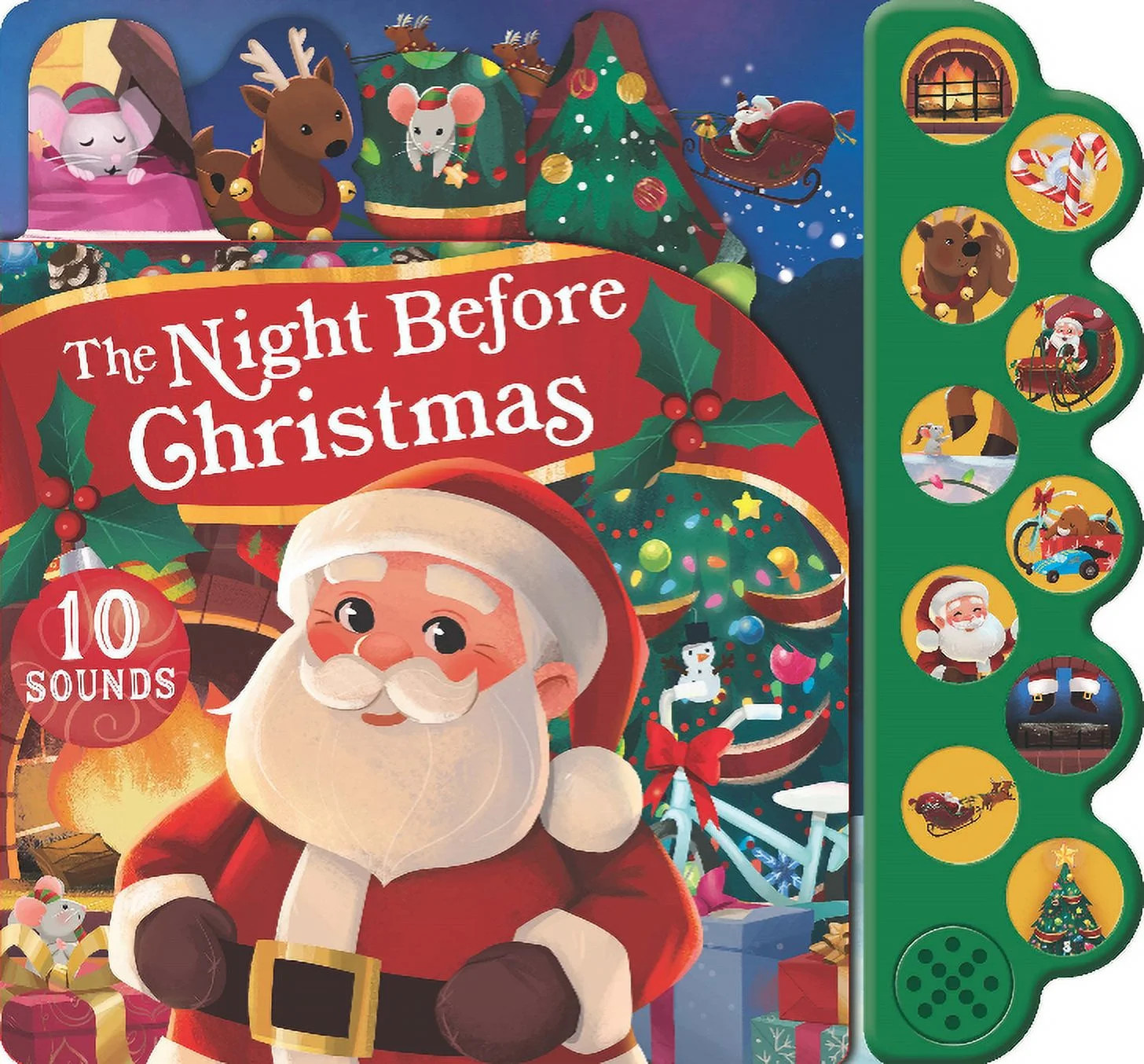 The Night Before Christmas 10-Button Sound Book (Board Book) | Walmart (US)