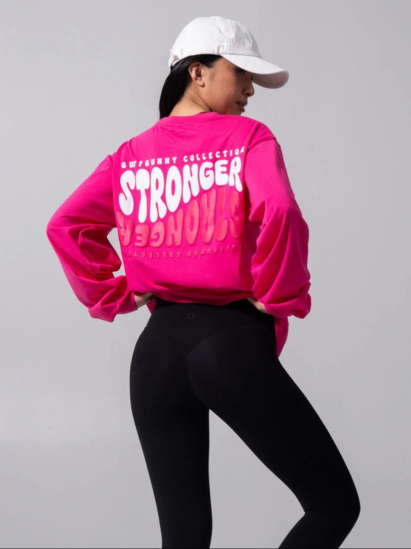 Stronger Long Sleeve Tee - Vineyard | Buffbunny Collection