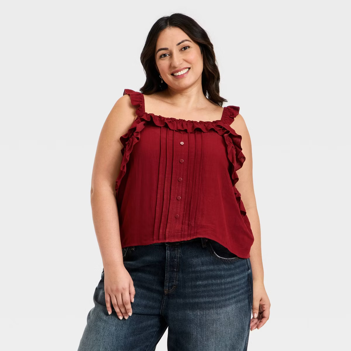 Women's Ruffle Sleeve Tank Top - Universal Thread™ | Target