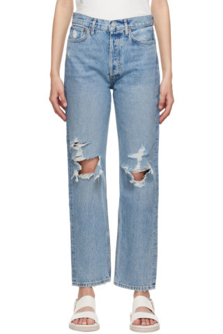 AGOLDE - Blue 90's Jeans | SSENSE