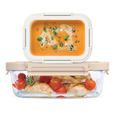 Bentgo 2pc Glass Meal Prep Container Set White Stone | Target