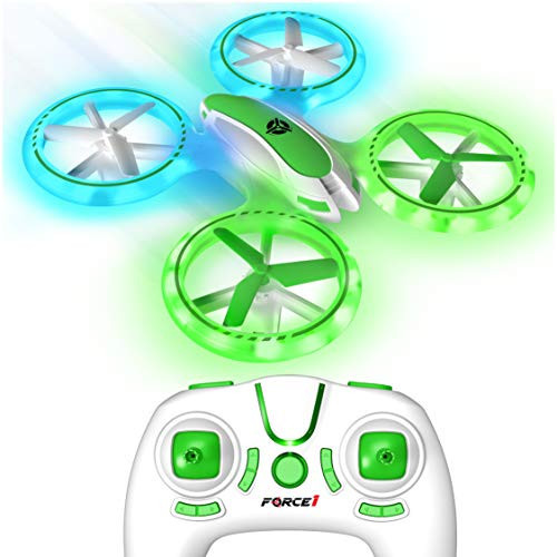 Force1 UFO 3000 LED Mini Drone for Kids - Easy Remote Control Drone, Small RC Quadcopter Beginners with LEDs, 360 Flips, 4-Channel Control, 2 Speeds, and Batteries for Boys and Girls | Amazon (US)