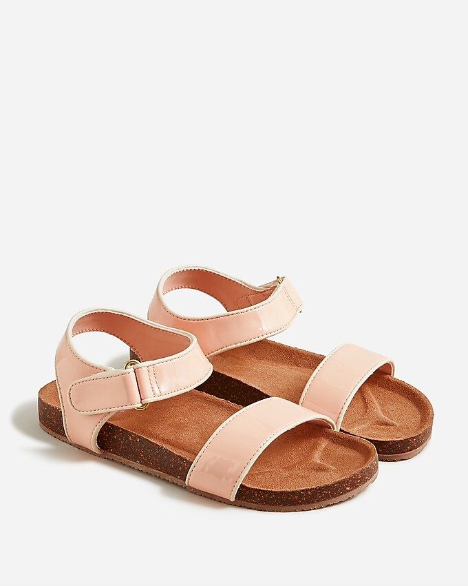 Girls' strappy patent-leather sandals | J.Crew US