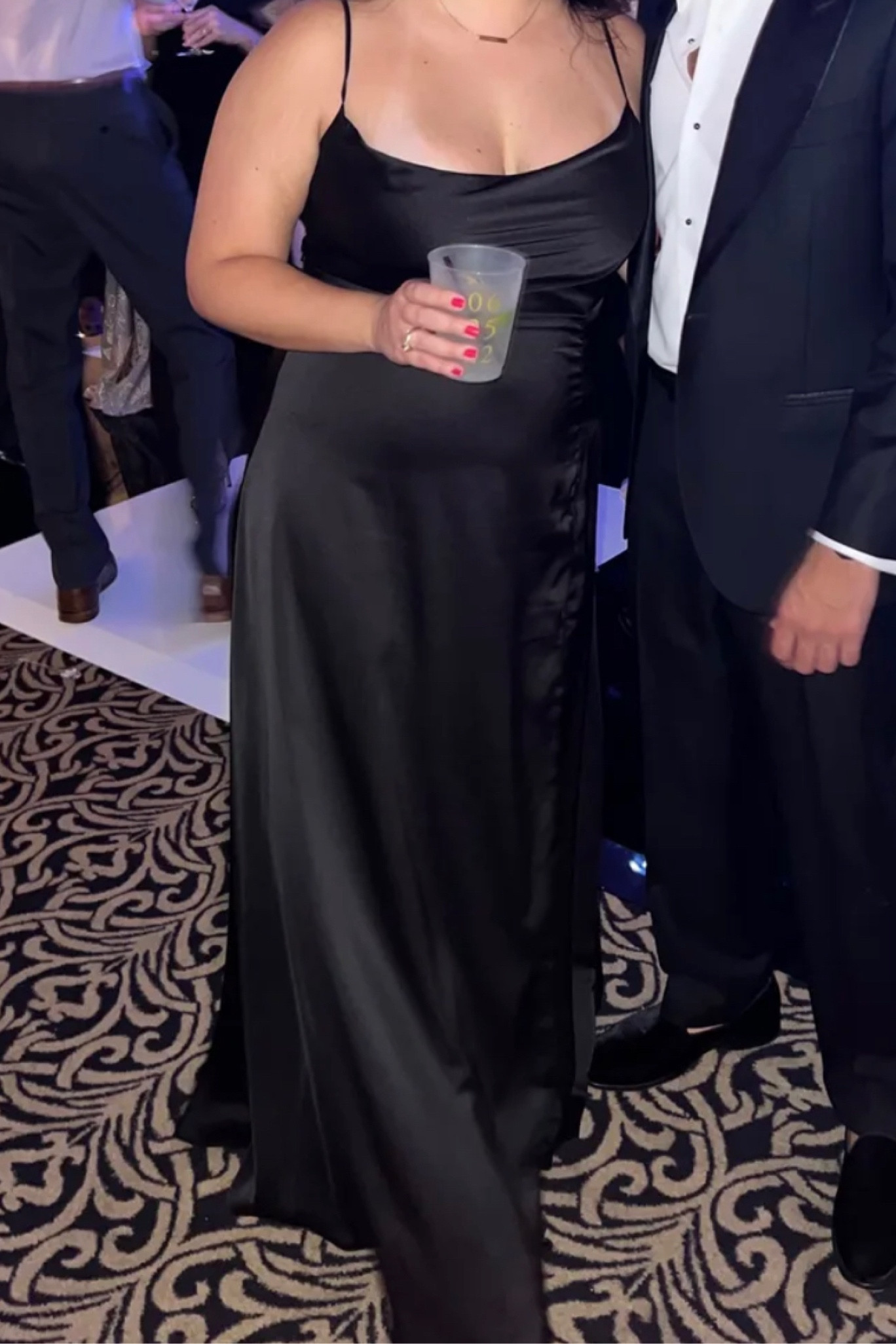 This black formal dress is perfect for black tie wedding guests! Black tie wedding guest dress.

#LTKunder100 #LTKwedding