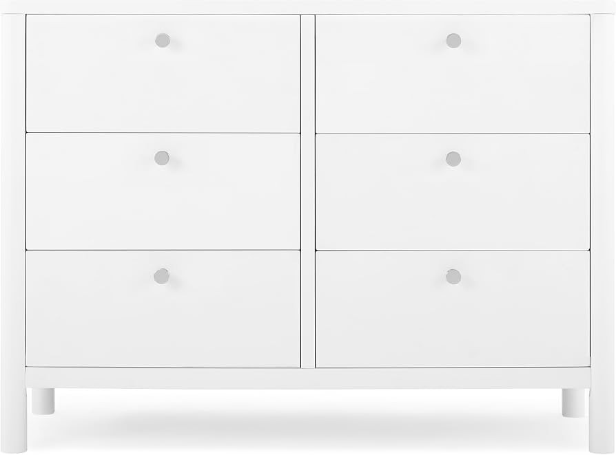 Delta Children Brooks 6 Drawer Dresser with Interlocking Drawers (Includes 3 Sets of Knobs – Ch... | Amazon (US)