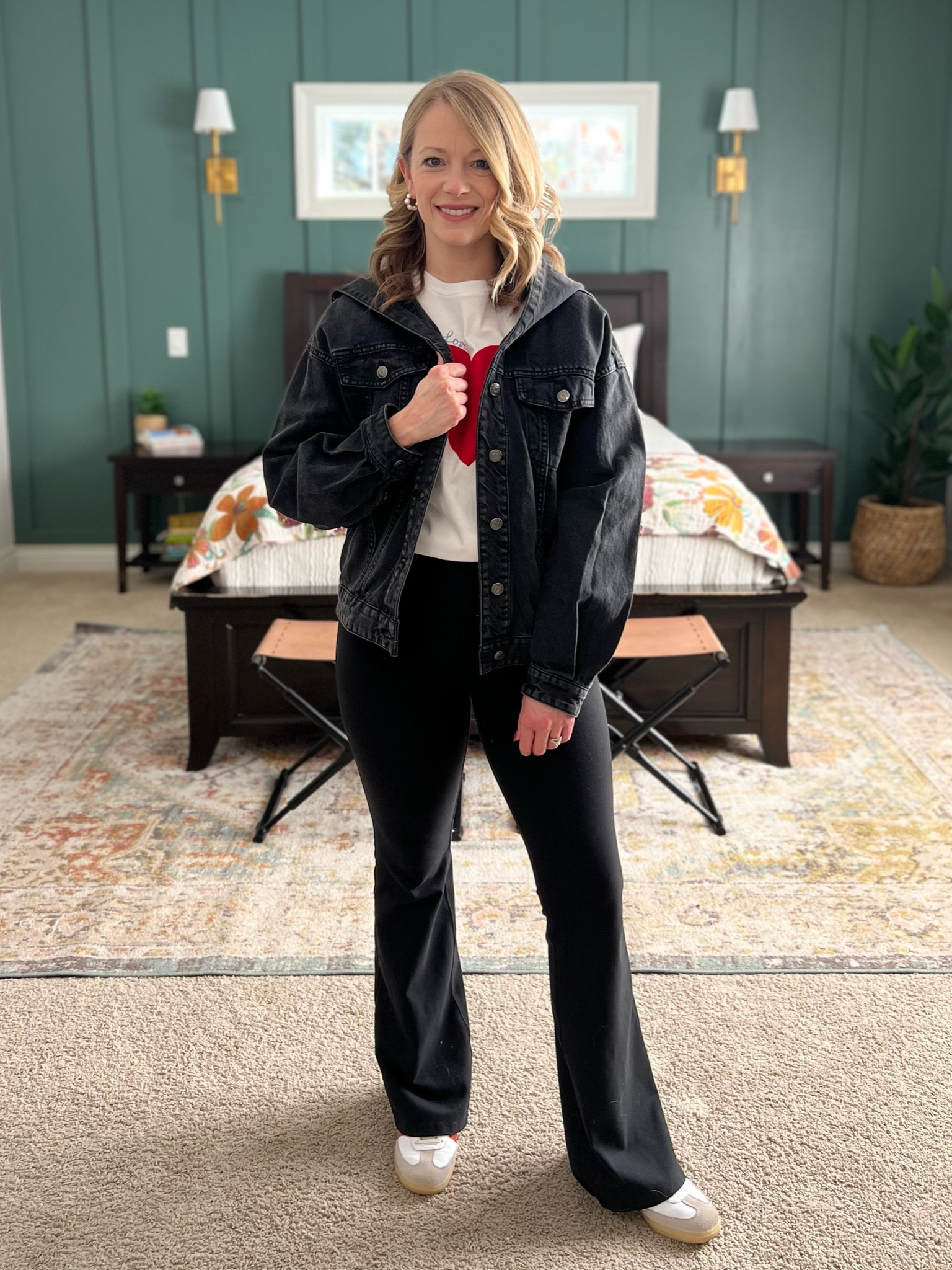 Target Tuesday for cute Valentine’s Day outfit! ❤️🩷❤️🩷 love these leggings, tee and denim jacket!

#LTKFindsUnder50 #LTKParties #LTKOver40