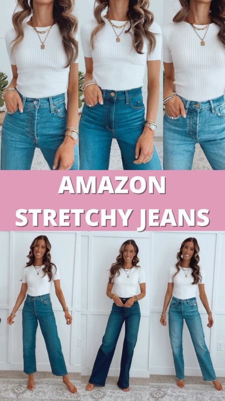 ✨To say that I’m obsessed with these jeans is an understatement!! 

The quality is far above the rest! They’re nice and stretchy and don’t stretch out in-between wears. Plus they make your bum look so good!!

🚨CURRENTLY ON SALE

✨Wearing my true to size 25 in each. 

#jeans #jeanslovers #amazonjeans 

#LTKsalealert #LTKtravel #LTKstyletip