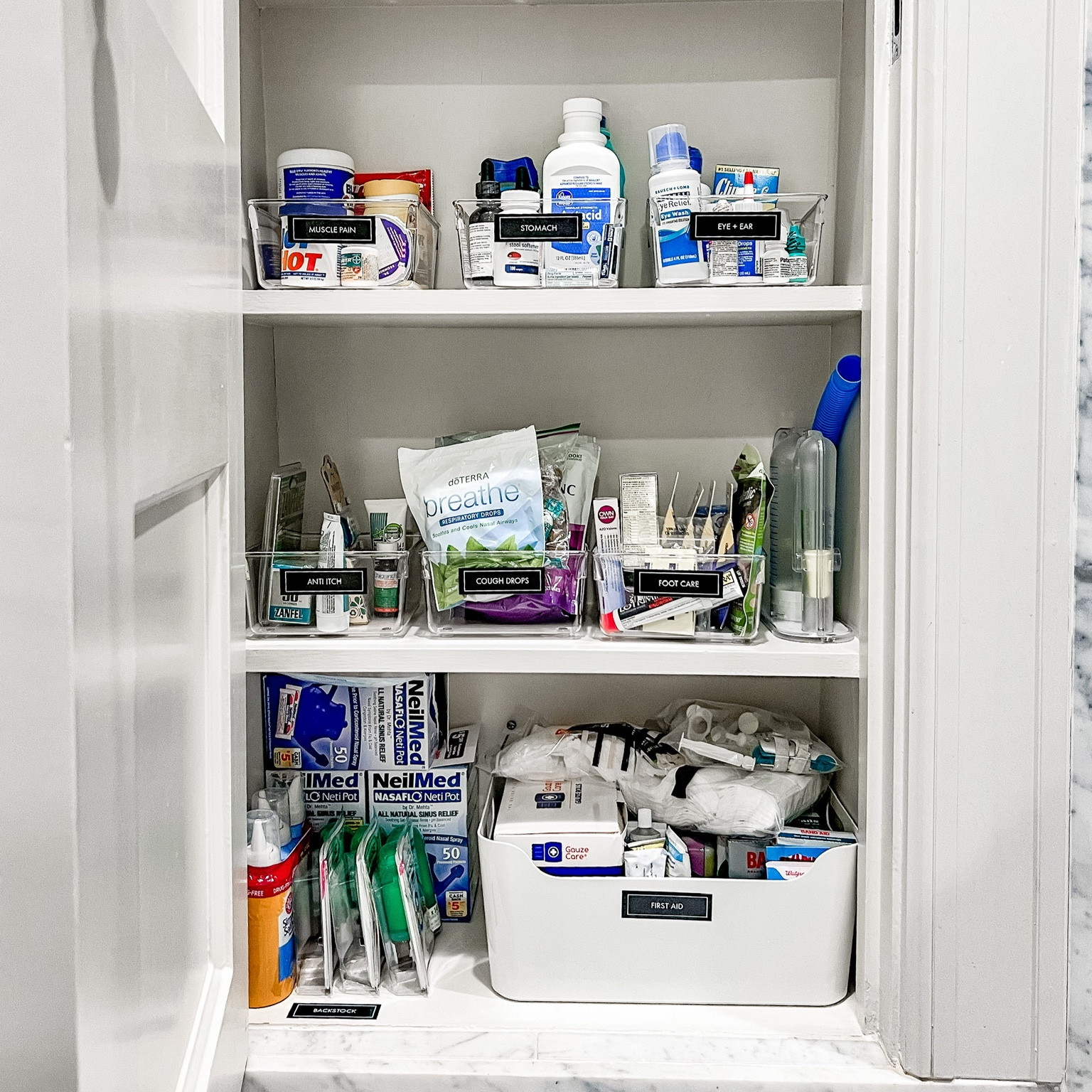 medicine cabinet of our dreams 💭 labels are so important for spaces like these! 

#LTKhome #LTKfamily