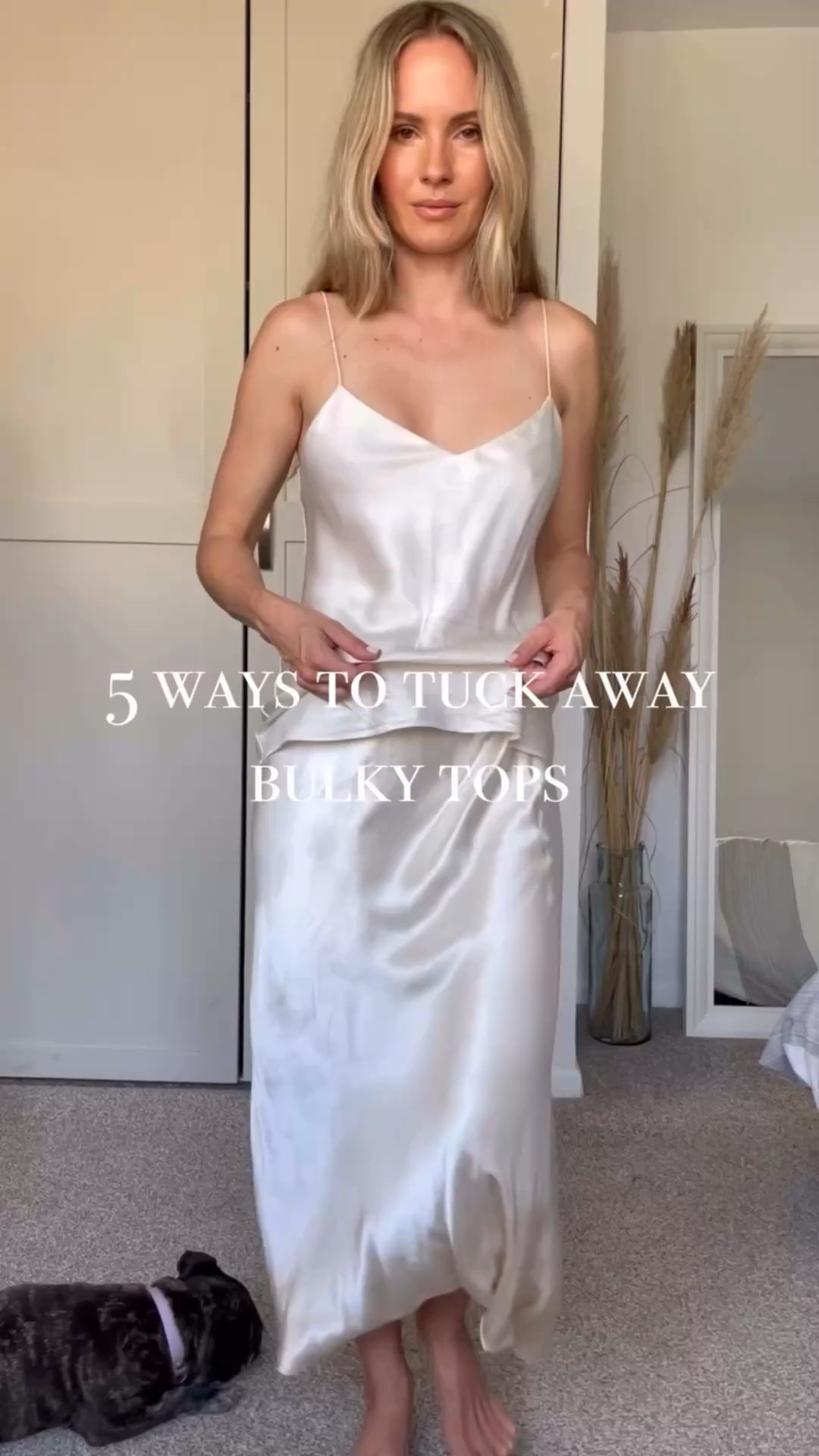 5 ways to tuck away tops without bulk 🤍

Sheer skirts like this one in silk can’t really handle too much fabrics tucked in wirhout looking weird and bulky. 

That’s when these 5 styling hacks are brilliant to have saved. I find that amongst them, there is always one that works perfectly for every occasion. 

So make sure to save this post for when you need them! 

Btw I haven’t heard this song in so long and it’s one of my all time favourites. So beautiful 🤍

🤍You can find the items I’m wearing in my link in bio, or just comment “link” and I will DM the links to you 🤍

If you feel overwhelmed by your wardrobe and want clarity on your personal style, do the 7 Day Wardrobe Reset - I will show you step by step how to clear out, help you understand what you actually like, identify what’s missing, and figure out what to buy next. 

Just comment “reset” and use the code “FIRST40” for 40% off.

#tessmontgomery #stylinghacks #fashionhacks #wardeobeexpert #capsulewardrobe